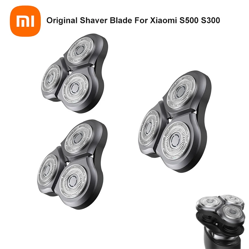 Original Shaver Blade for xiaomi mijia Electric Shaver Steel Blade for mijia S500 S300 shavers Razor Waterproof Dual-layer Blade