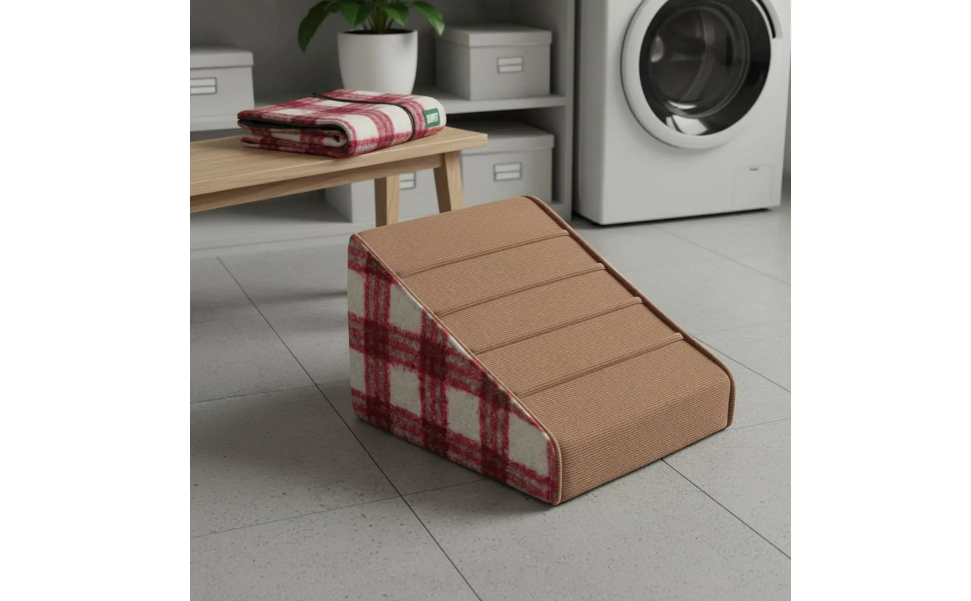 Dog Stairs Non-Slip Bottom High Bed Dog Stairs Pet Ramp Gentle Incline Cat Climbing Ramp Paw-Protective for Felines, Couch