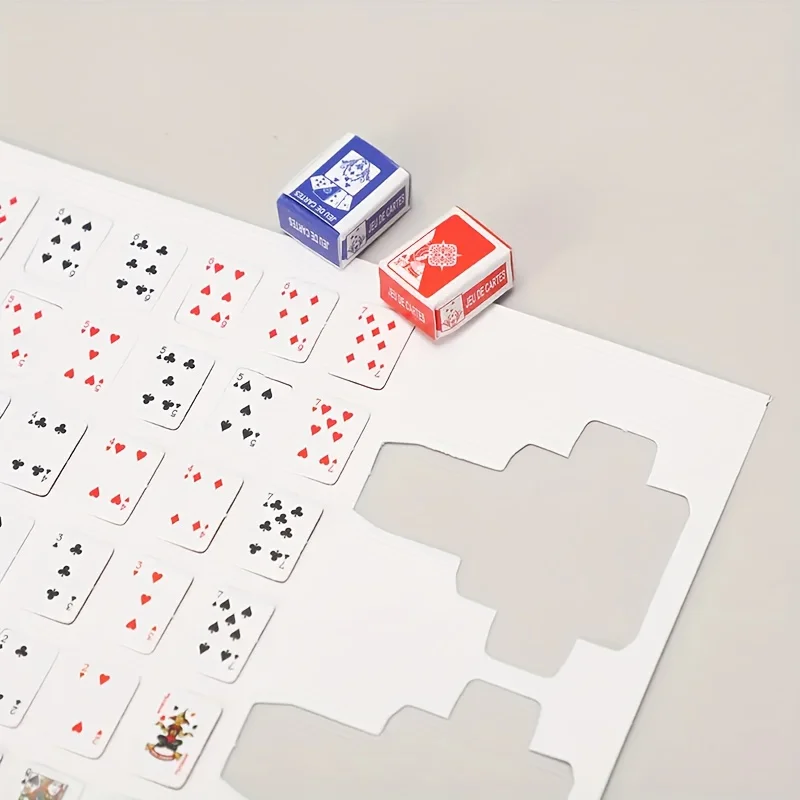 Description Picture 3 of item5sets of Portable Mini Poker Card Unique Fun for Teens Adults All Seasons Party Game Ideal Birthday Festive Tiny Gift for DIY