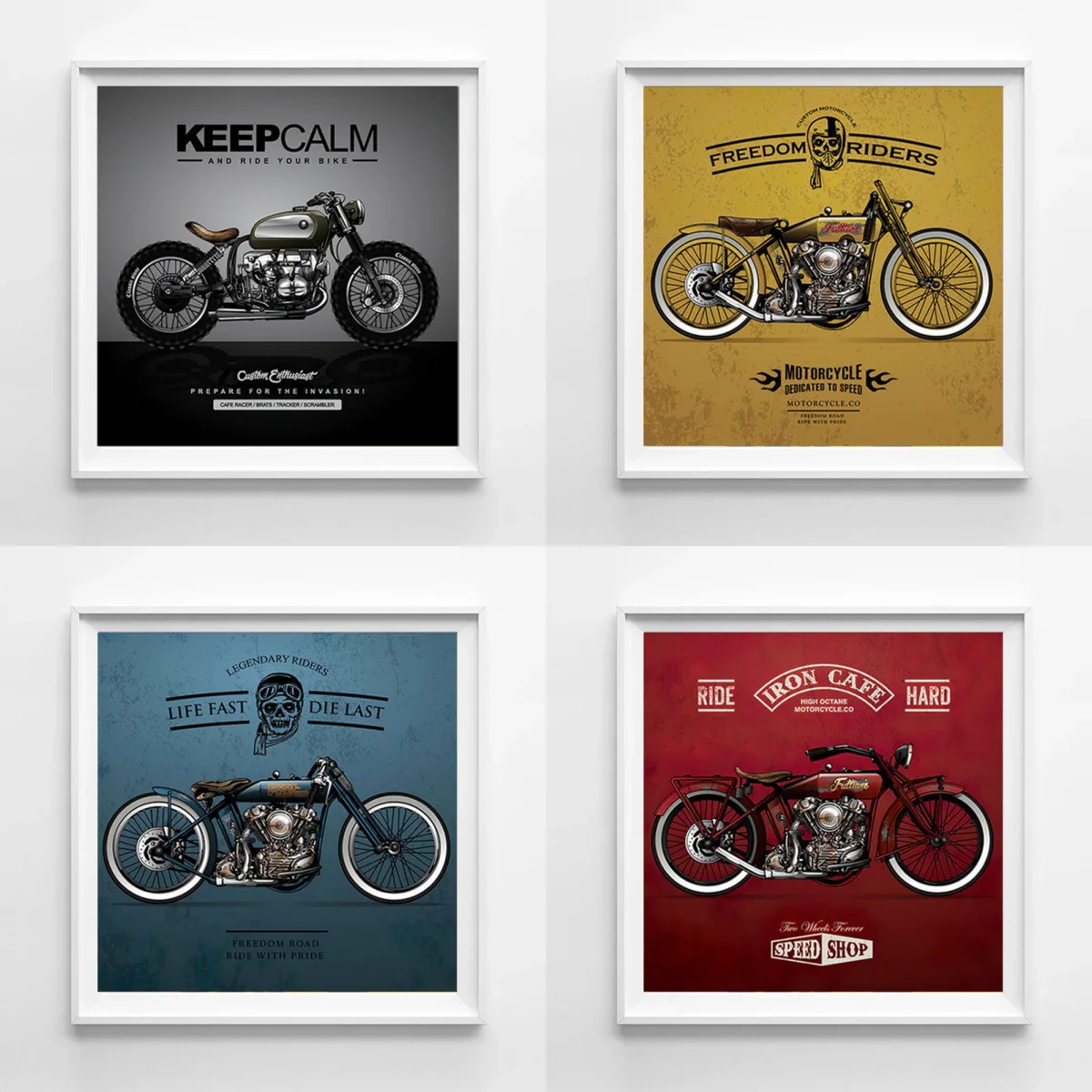Vintage Cafe Racer Posters
