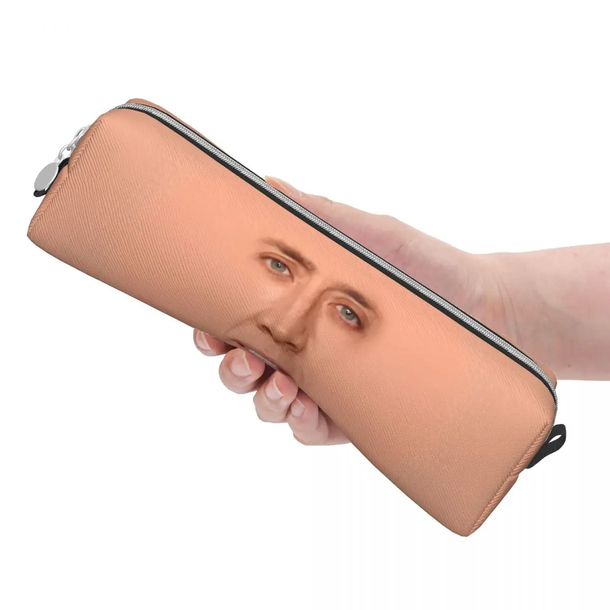 Fun Nicolas Cage Face Pencil Cases Pencil Pouch Pen for Student Large Storage Bag Students School Gift Accessories