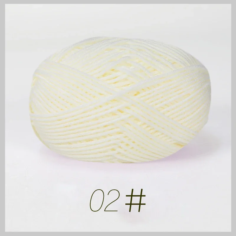 Luxurious Soft Milk Cotton Yarn Pack for Knitting and Crochet Projects - 5PCS, Total 250g