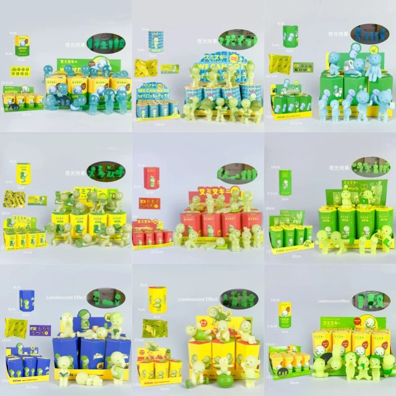 야광 그린 인형 1개 2개 4개 6개 블라인드 박스 11종 시리즈 미스터리 피규어 ..