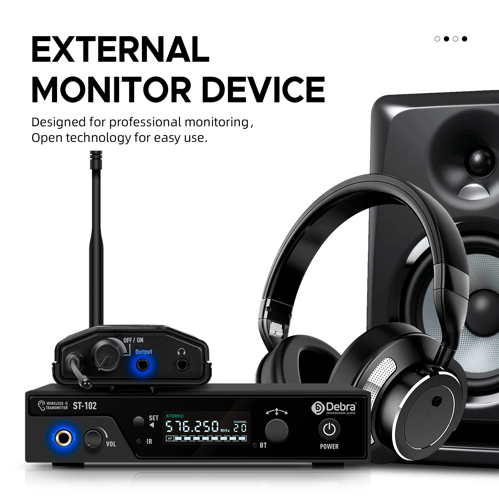 Debra ST-102 Wireless In-Ear Monitor System Stereo with Bluetooth