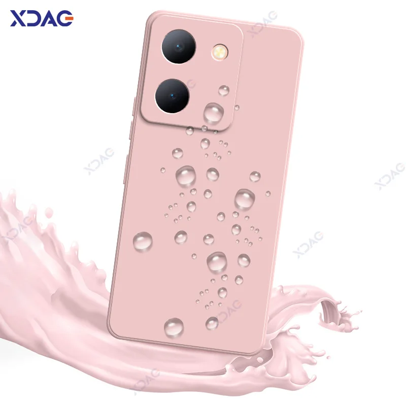 Luxury Original Square Liquid Silicone Waterproof Phone Cover