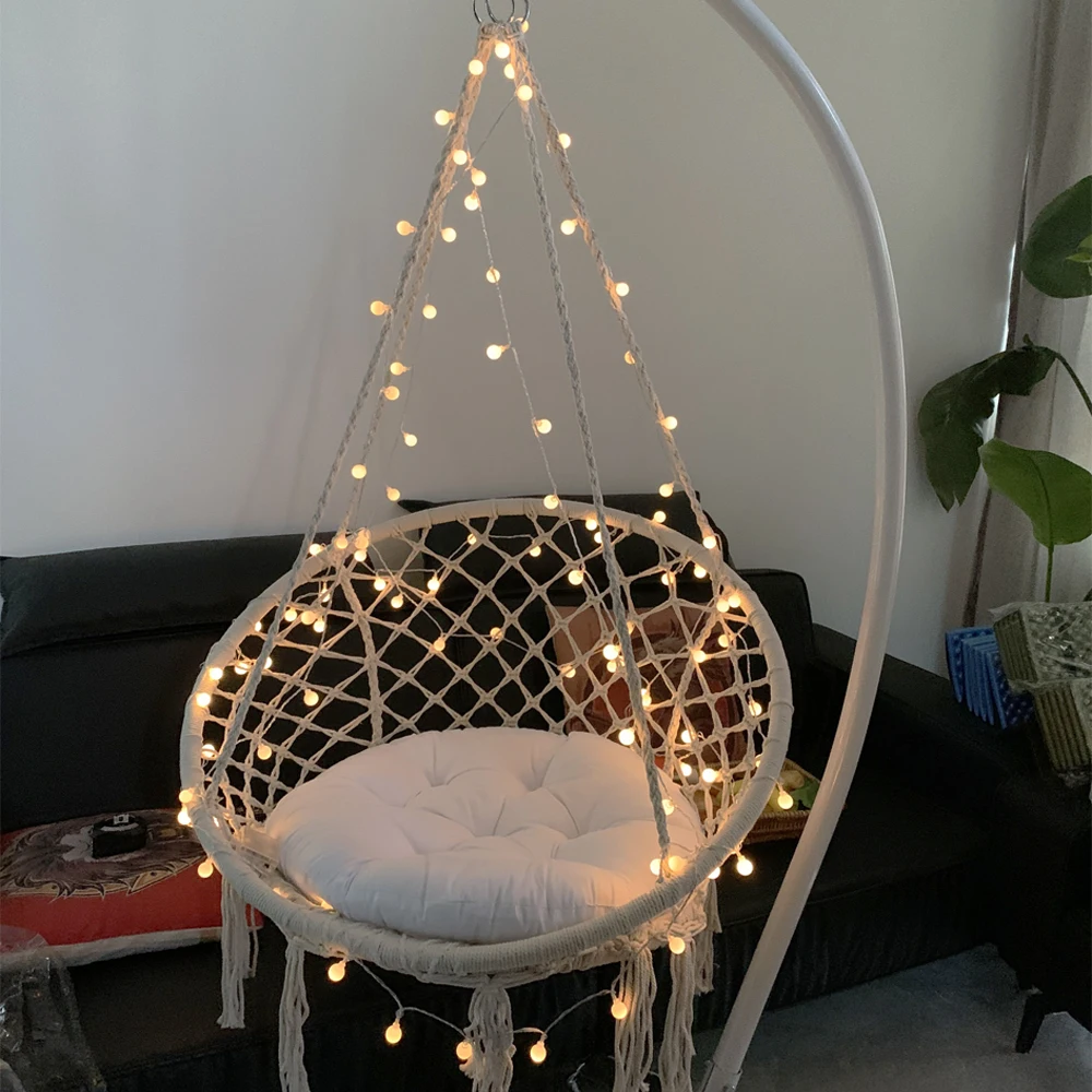 RoundHammockChairOutdoorIndoorDormitoryBedroomYardForChild