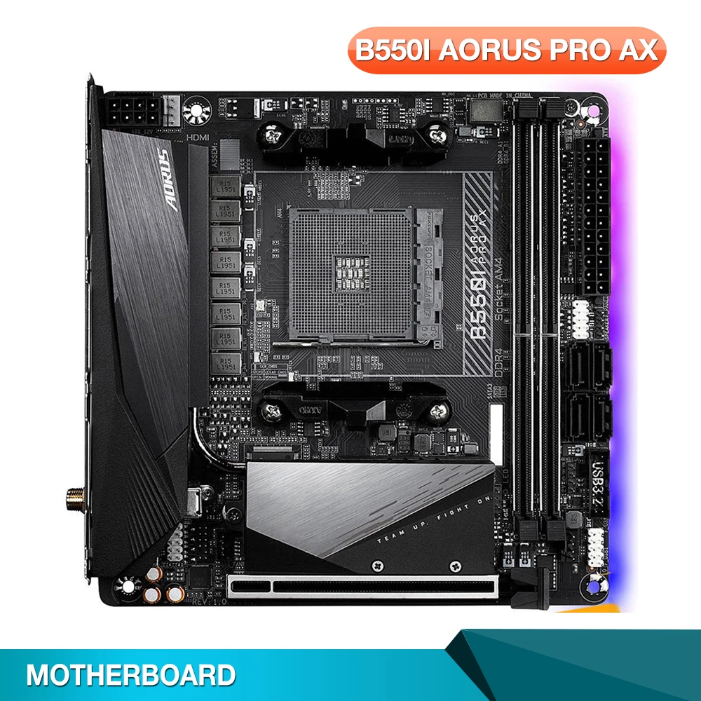 B550I Aorus Pro Ax Per Gigabyte B550 Am4 Ddr4 64Gb Pci-E 4.0 Scheda Madre Desktop Mini-Itx