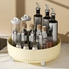 Multi-functional light luxury rotating seasoning rack kitchen living room table seasoning box supplies household artifacts 5
