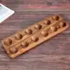 12 Holes Japanese Style Wooden Double Row Egg Storage Box Home Organizer Rack Eggs Holder Kitchen Decor Accessories 6