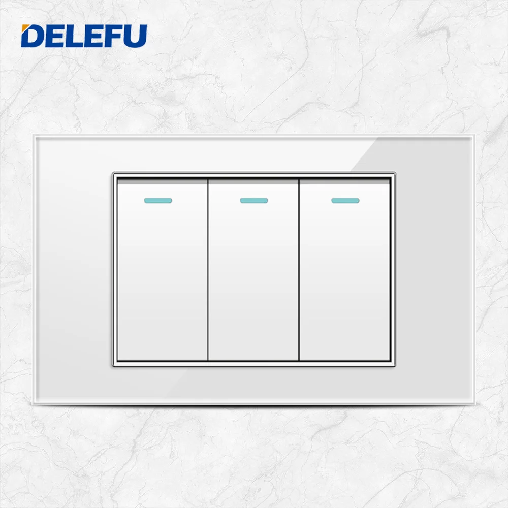 murale standard panneau en verre interrupteur