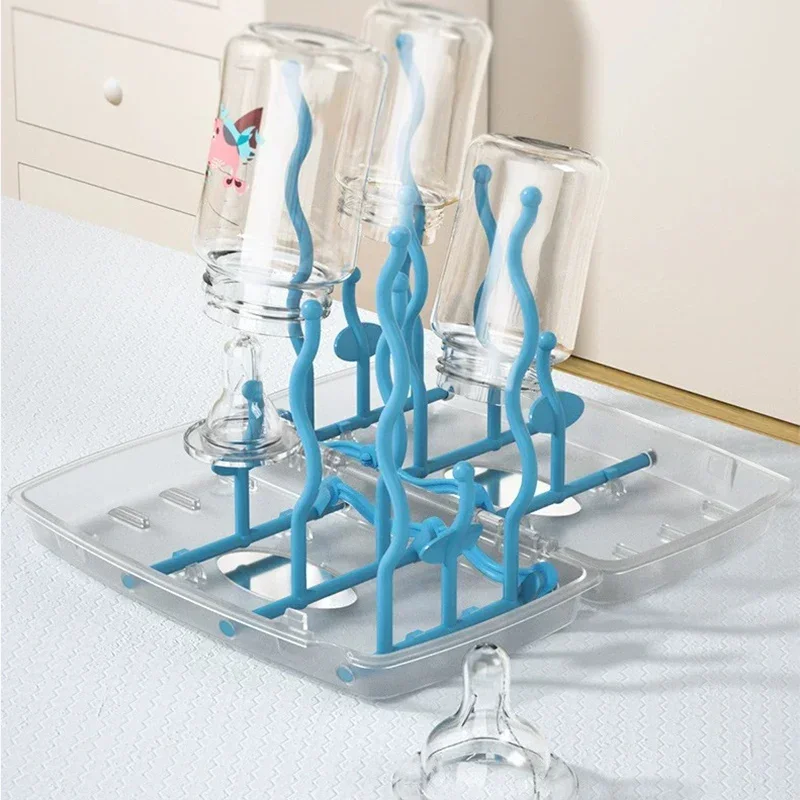 Dustproof Bottle Dry Rack Baby Bottle Drain Drying Racks Multifunctional Baby Cleaning Dryer Drainer Storage Drying Rack baby bottle drying rack feeding bottle drying rack bottle drying rack