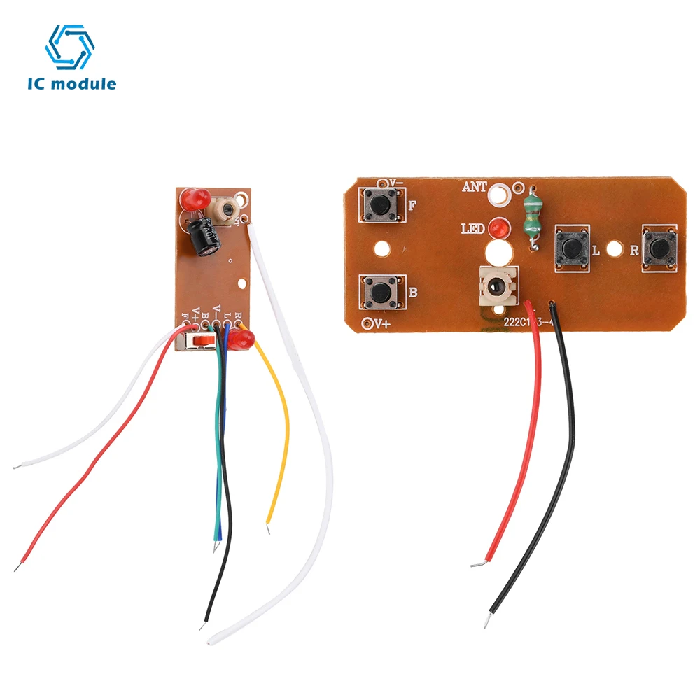 Kit émetteur récepteur 27MHz 2A pour voiture RC, contrôle 4 canaux, prêt à l'emploi