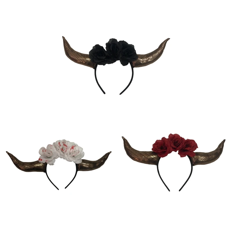 

Artificial Sheep Ox Horns Shape Cosplay Headband for Halloween Carnival Costume Dropship