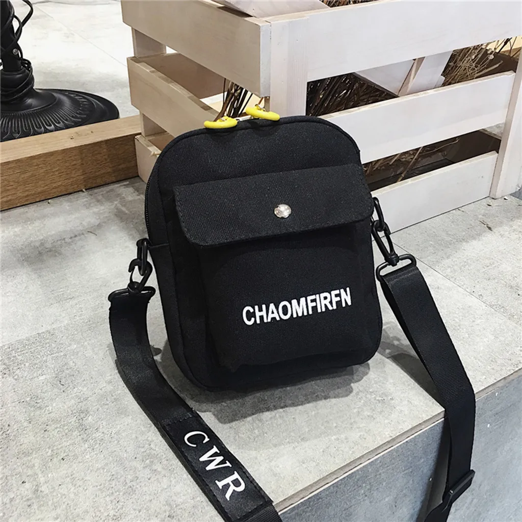 Women Shoulder Bag Tote Outdoor Bag Canvas Handbag Zipper Messenger Bag