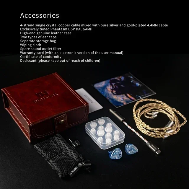 INTUAURA Lakeview Ultra-wideband 2nd-gen Dynamic Driver IEMs HiFi Monitor Earphone Wired Earbuds for Audiophiles Musicians