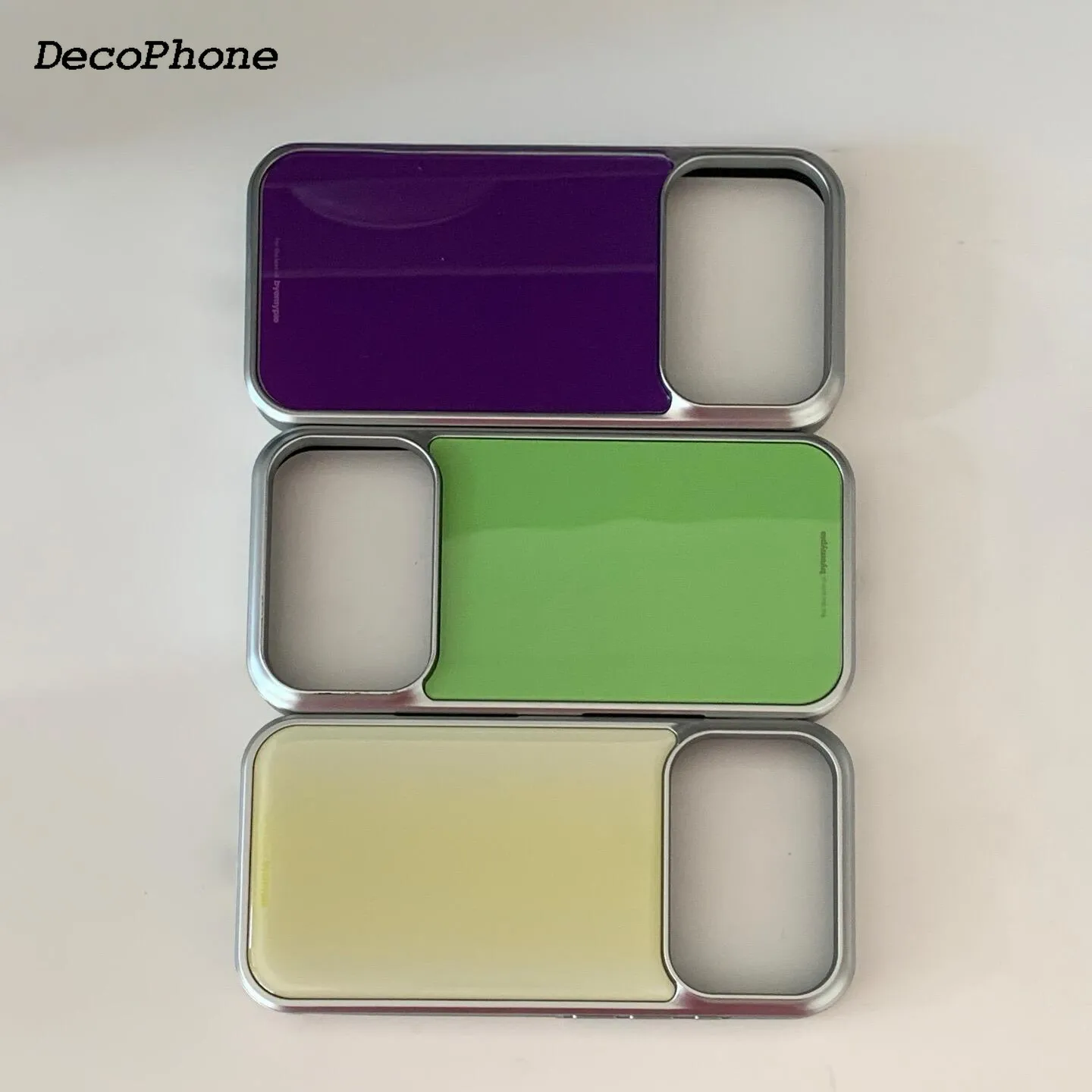 Korean Full Screen Colorful Phone Case with Electroplated Drip Glue Design