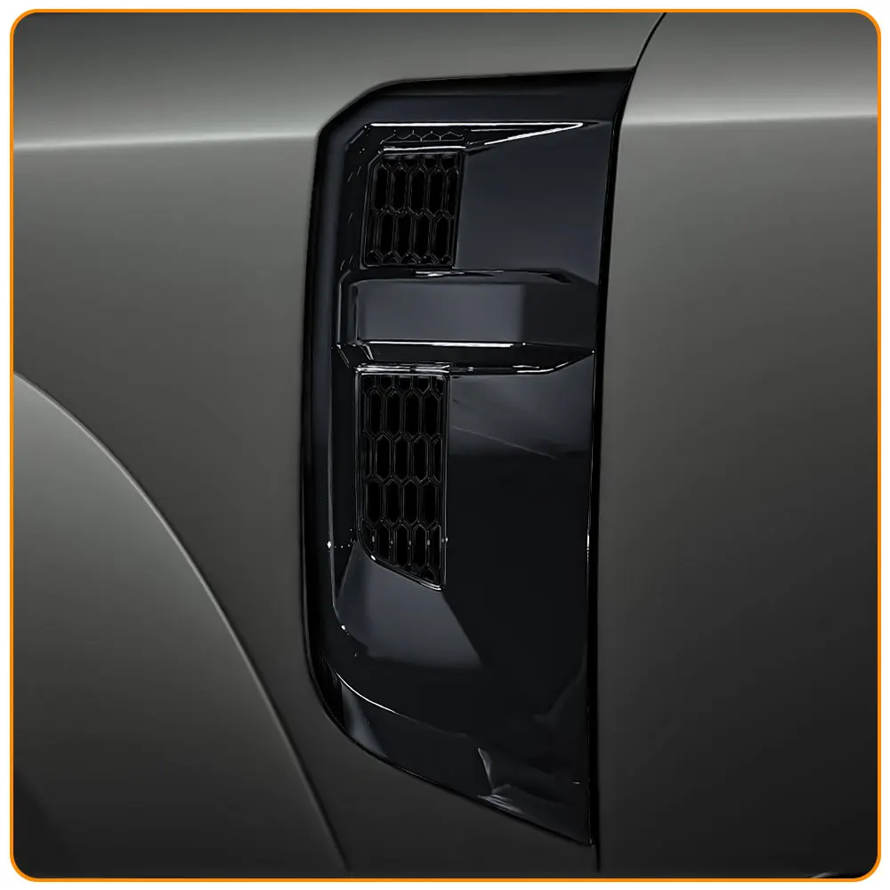 Griglia Radiatore Coperchio del Foro Sfiato del Flusso d'Aria Laterale Dell'auto Scava Fuori Fender Cofano Sfiato Griglia Condotto Adesivo Griglie Anteriori per Auto (Colore : 1