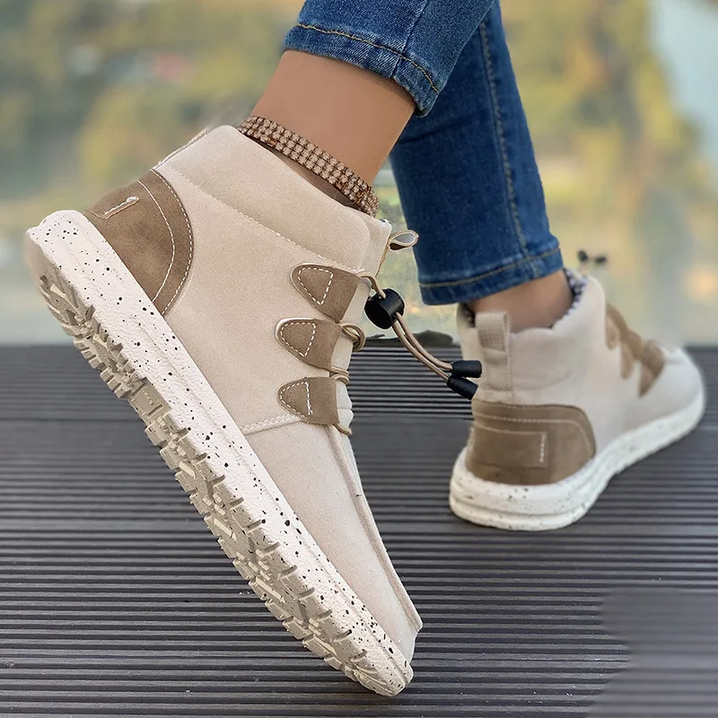 SHLIANG Cizme de iarnă din piele naturală, pantofi cu gleznă, cizme vintage scurte, blană, pantofi desculți pentru femei, SB183_voghion.com