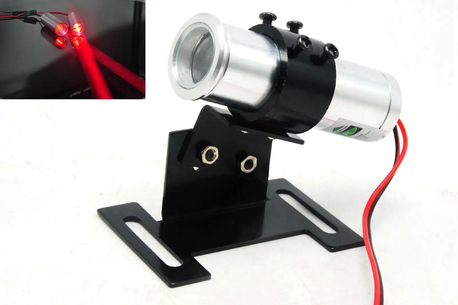 

Fat Beam 100mW 650nm Red Dot Laser Module f Laser Show KTV/Bar DJ w 22mm Holder