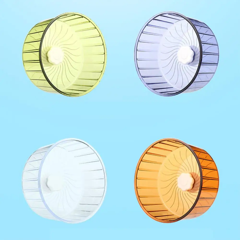 

Smooth Bearing Hamster Wheel Quiet Smooth Hamster Wheels for Gerbil Dwarf Syrian Hamsters Double Bearing Axis Edge Design