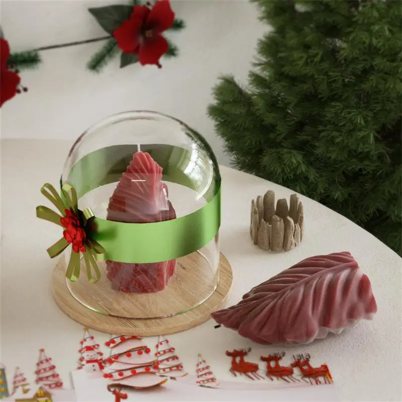 Description Picture 5 of itemDIY Silicone Candle Mold Leaf Scented Candle Making Resin Molds Geometric Large Leaf Candle Soap Plaster Wax Mold Home Decor