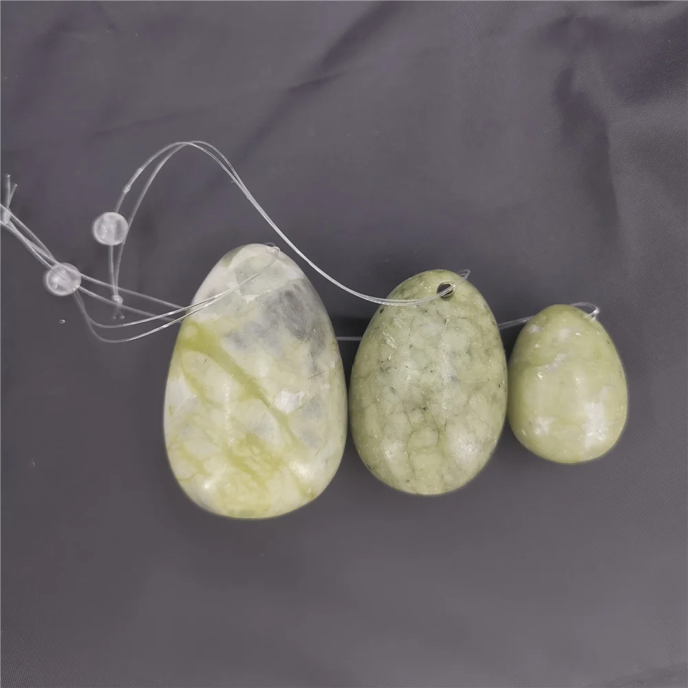 Natural Jade Egg Kegel Women Pelvic Floor Muscle Kegel Exercise Yoni Egg Massage ball Tightening Vaginal Ben Wa Ball kegel balls