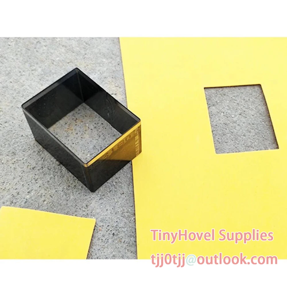 20mm-100mm 직사각형 강철 규칙 다이 컷, 가죽용 강철 절단 금형, 가죽 공예용 강철 펀치 커터