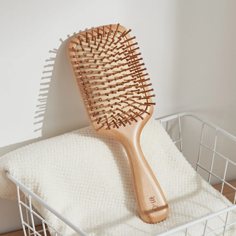 

Solid Wood Air Bag Massage Comb, Scalp, Hair, Smooth Hair, Head Meridian Health Care Comb, Women's Large Air Cushion Comb