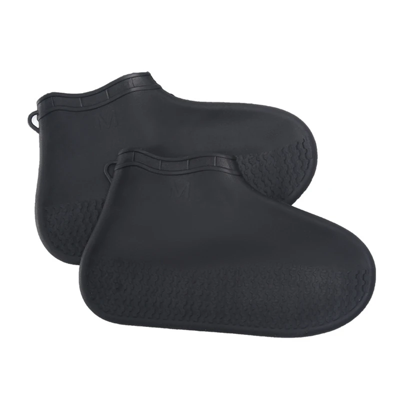 Rubber Rain Boot Cover Reusable Waterproof Rain Shoes Cover Non-Slip Silicone Overshoes Boot Cover Shoes For Adult Child