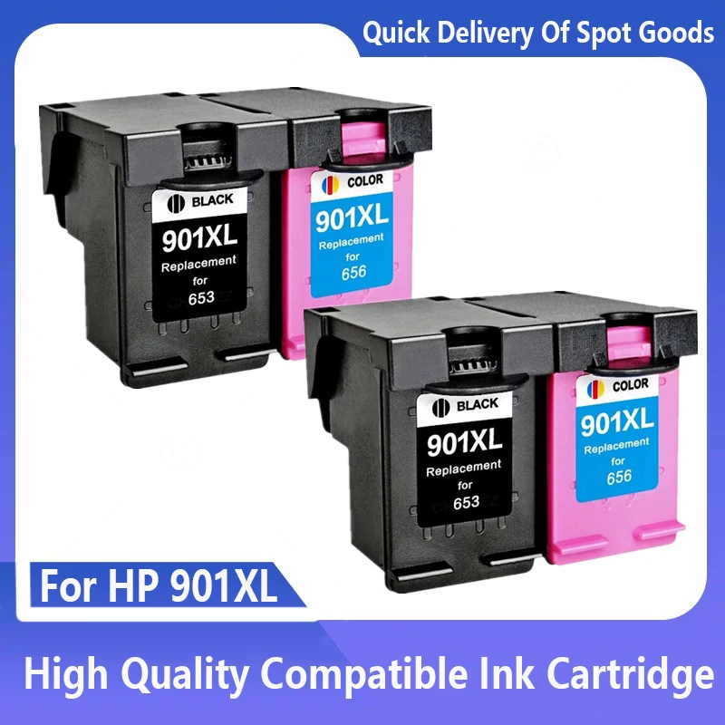 Cartuccia Di Inchiostro Rigenerata 901Xl Per Hp 901 Xl Per Stampante Hp Officejet J4500 J4524 J4530 J4540 J4550 J4580 J4585 J4624 J4640