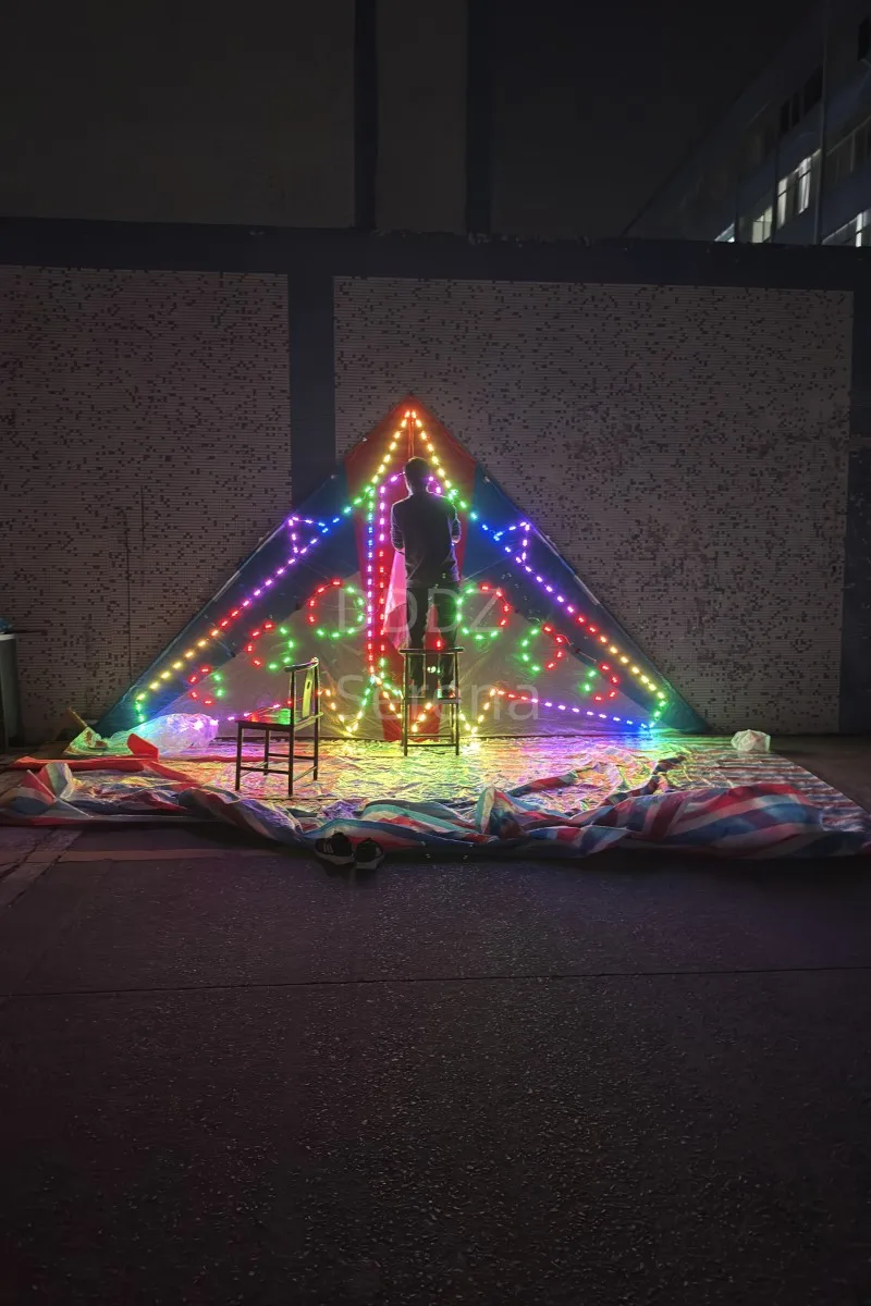 DDDZ 6 square Big Triangle night LED airplane ripstop nylon delta kite military 544 umbrella fabric delta night kite with lights Sb9032fe81cb74b1ba4975e144d31844eX