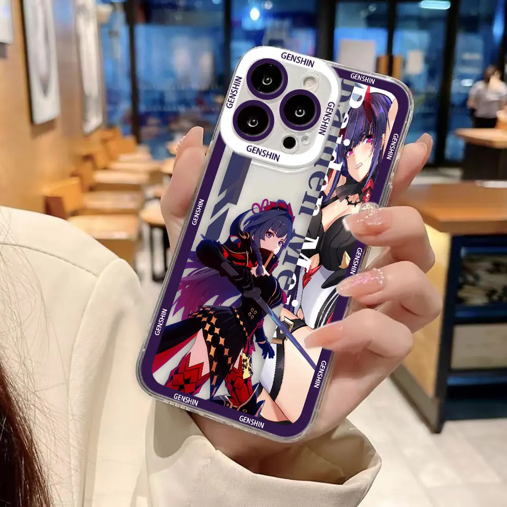 Genshin Impact Yae & Shenhe Clear Phone Case