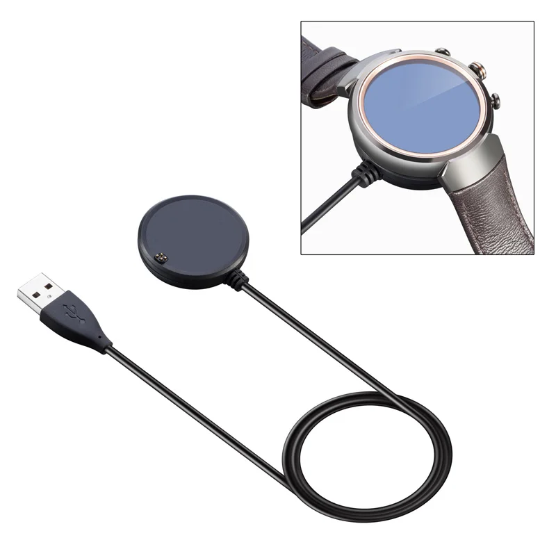 E65A Magnetic Power Adapter Charger Cradle Dock Station for Zen Watch 3 Portable Fast Charging Cable Holder
