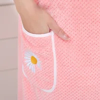 Large Bath towels For Body coral velvet Bath Towels Fashion Lady Wearable Fast Drying Beach Spa Bathrobes Bath Skirt 6