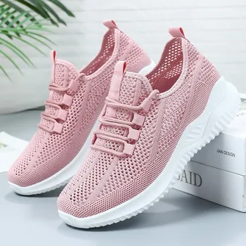 Shevalues Scarpe basse casual estive da donna Scarpe sportive comode con fondo morbido Scarpe da corsa in mesh traspirante Scarpe da ginnastica leggere 1