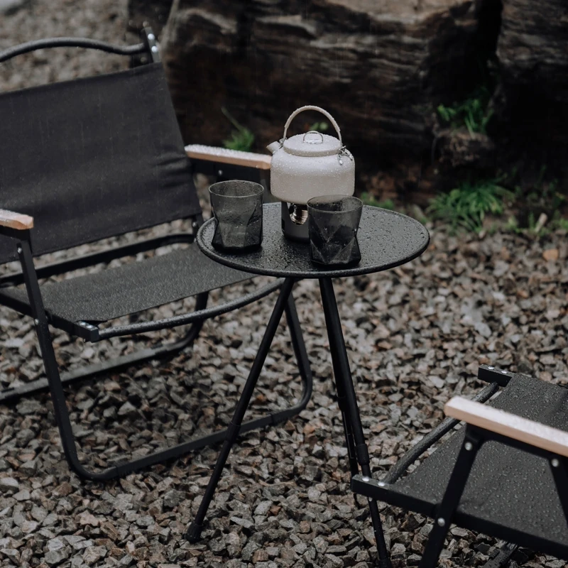 

Waterproof Aluminum Alloy Outdoor Folding Table Thicken Mini Liftable Round Desk Self-Driving Travel Camping Equipment Supplies
