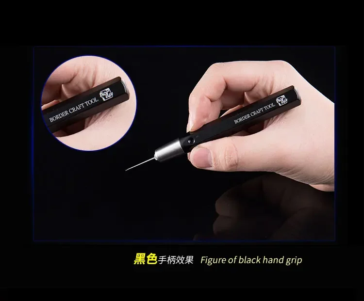 Model Tools Border Model BD0007 0.15mm-3mm Chisel Pushing Knife Craft Tools High Precision Scribing Knife Tungsten Steel Hand Grip