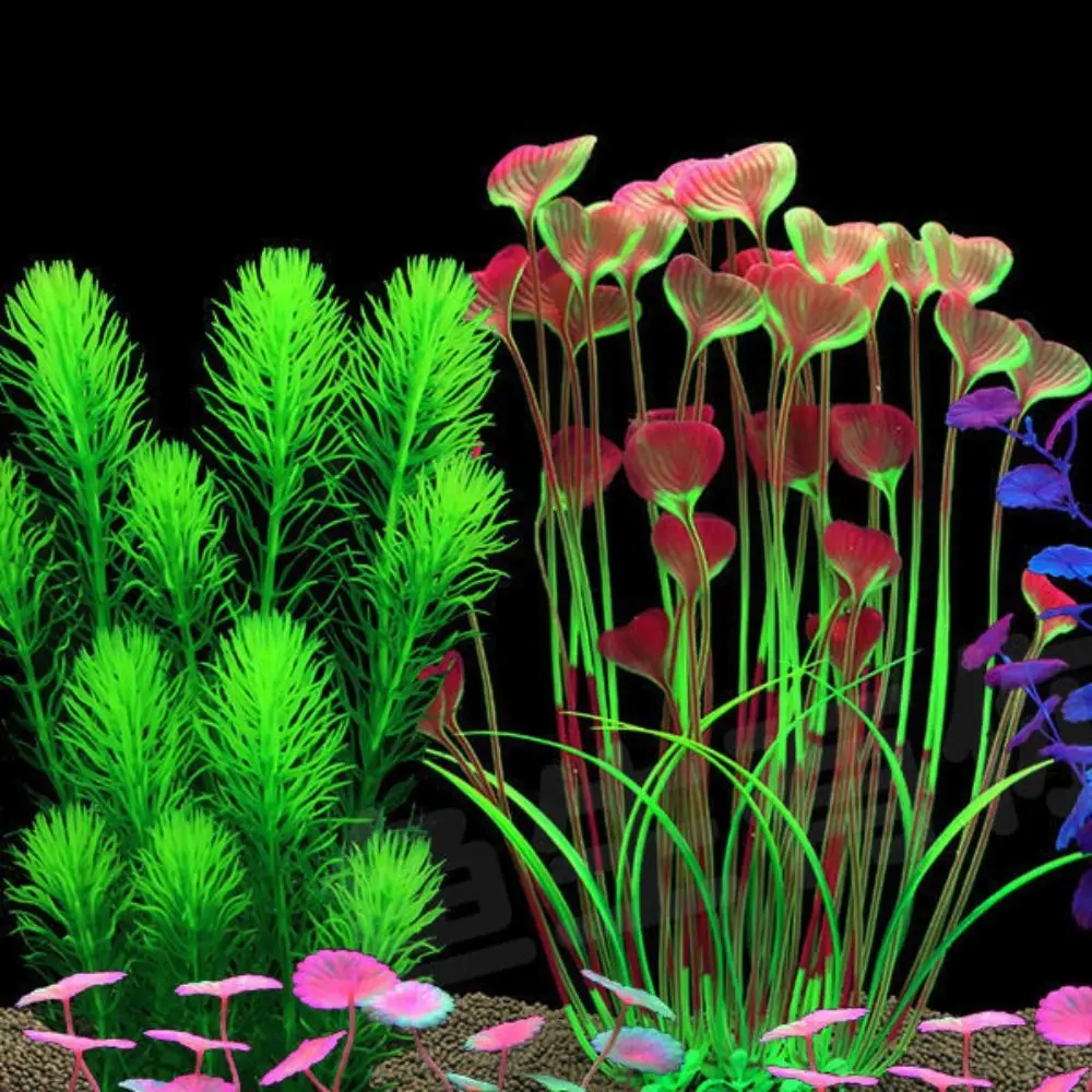 Fish Tank Fake Flowers and Plants Plastic Aquarium Plant Decoration