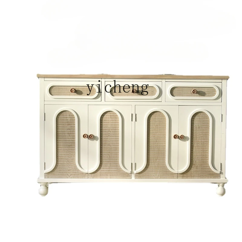 

Zc2023 New Home Entrance Cabinet Household Multi-Functional Locker Solid Wood Lobby Curio Cabinet Simple Shoe Cabinet