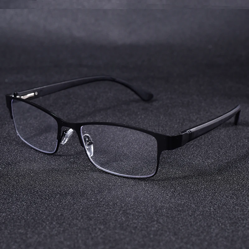 Hochwertige Legierungs-Lesebrille für Männer mit Power-Folding-Anti-Blaulicht-Brille mit Federscharnier + 125 + 175 + 225 + 275 – Detail 6