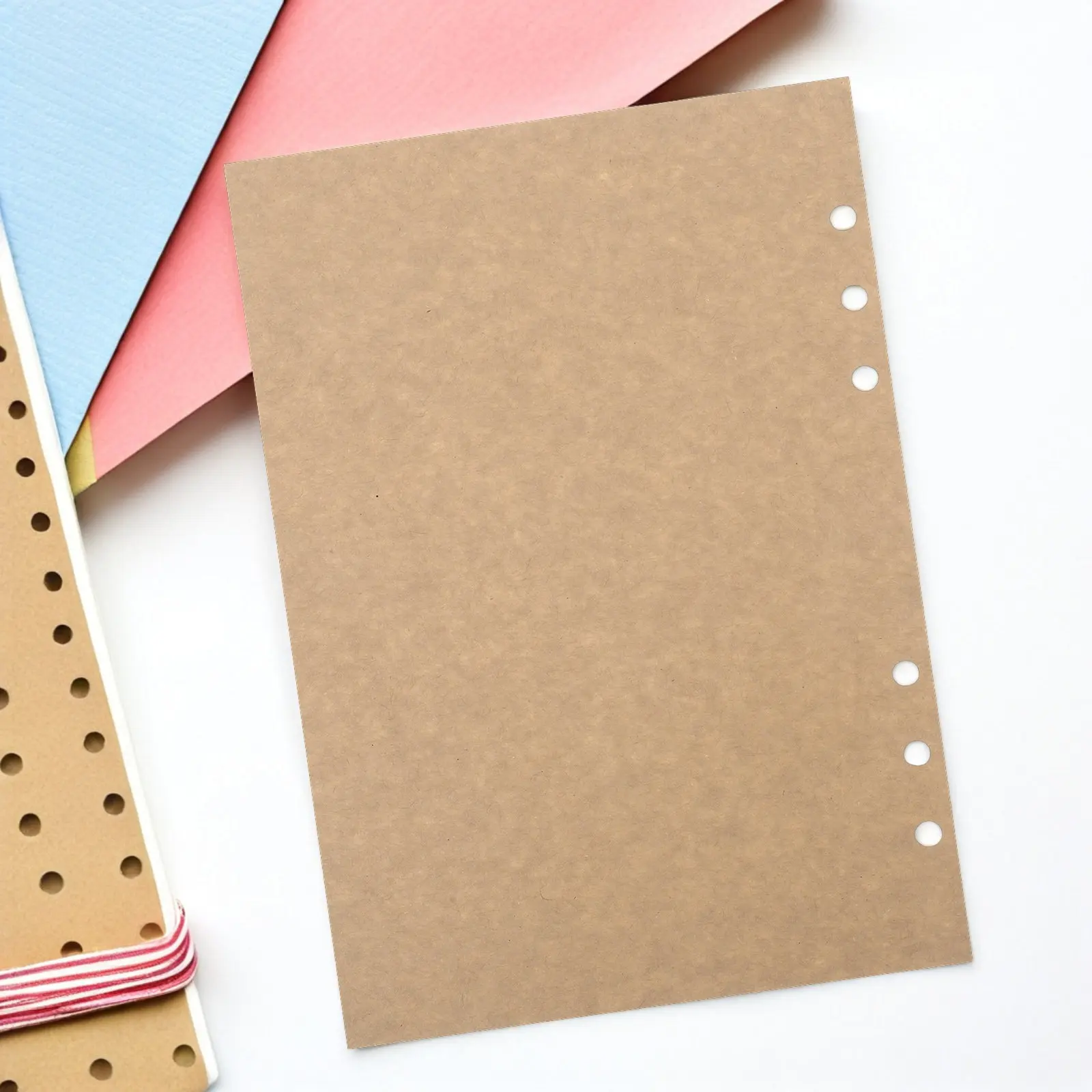 A5 플래너용 루즈리프 용지, 45매, 6홀, 저널 리필, 포켓 바인더 플래너 정리용 노트 용지