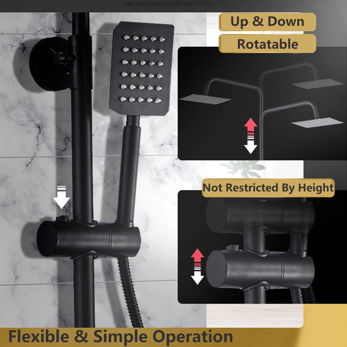3/4-wege Badezimmer Dusche Wasserhahn Regen Dusche Heiß Kalt Wasser Mischer Bidet Wasserhahn Dusche Regal Für Badezimmer Badewanne dusche Mixer – Detail 9