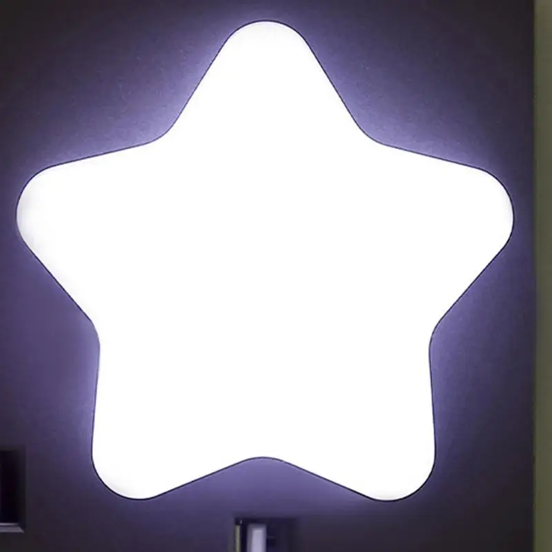 USB Night Light Star Shaped LED Bedside Night Light USB Charging Cute Star Lamp 2 Colors Light Up Decor for Bathroom Bedroom