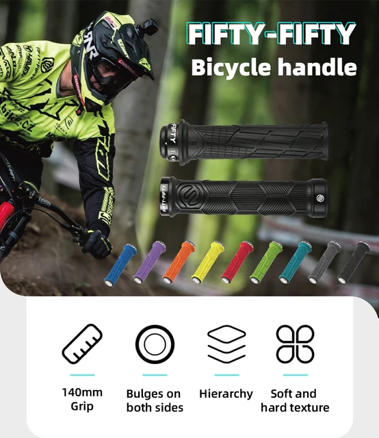 Manopole Bicicletta Antiscivolo In Gomma Morbida - Impugnature Per MTB, BMX E Città - Comfort E Controllo