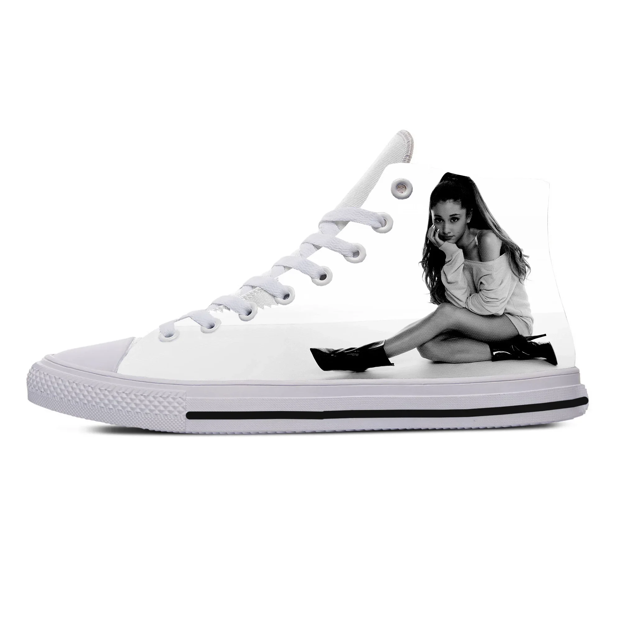 Hot Cool Summer Fashion Ariana Grande High Fashion Sneakers Men Women High Quality Casual Shoes Classic High Help Board Shoes