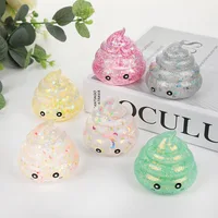 New Creative Funny Gold Dust Poop Maltose Syrup Pressure Balls Adult Decompression Squeeze Slow Rebound Fingertip Toys Fun Gift 1