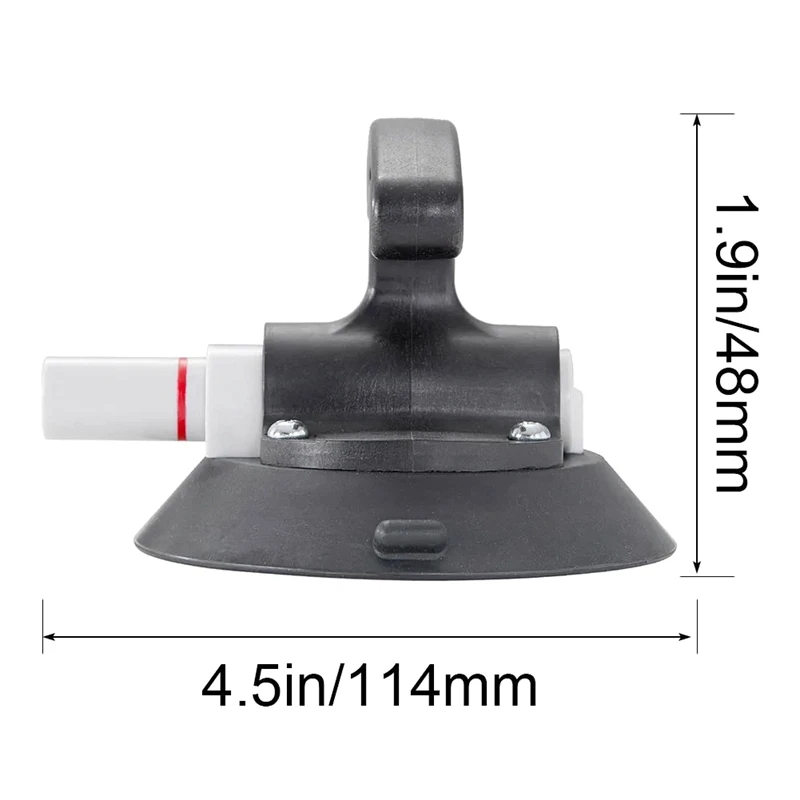 4.5 Inch Suction Cup Pump T-Handle Vacuum Lifter With Concave Plate For Flat/Curved Surface