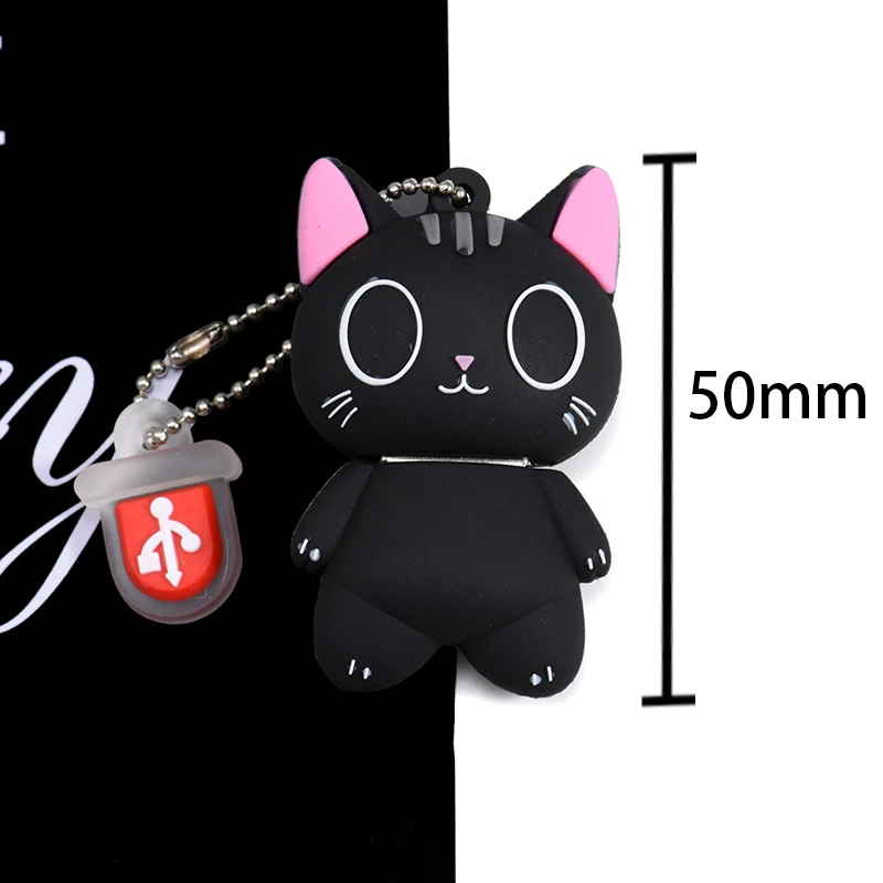 thumbnail image 4 of Linda memoria USB de dibujos animados de 64 GB con forma de pingüino, memoria USB de 32 GB con forma de gato, búho, león, dinosaurio, almacenamiento externo de 16 GB, 4 of 5