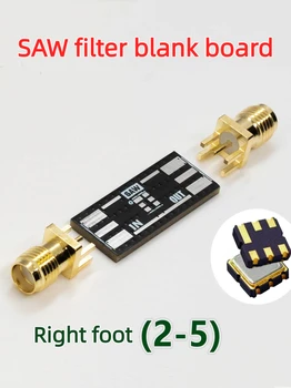 Scheda di test per filtro SAW (pin positivo), scheda vuota, PCB di test per filtro acustico passa-banda SMD, scheda piccola, scheda RF