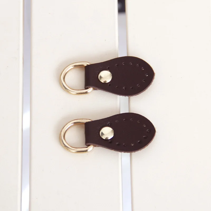 DIY Leather Craft Bag Accessory | Sharp/Round Side Hanging Loop Buckle, Leather Clip for Hand-Stitched Straps Convenient